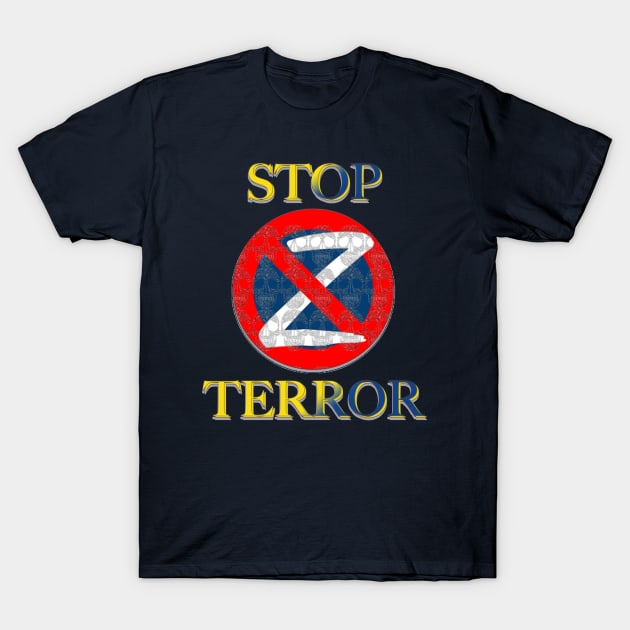 Stop Z Terror T-Shirt by tashashimaa